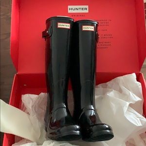 Hunter Original Tall Gloss Rain boot Sz7